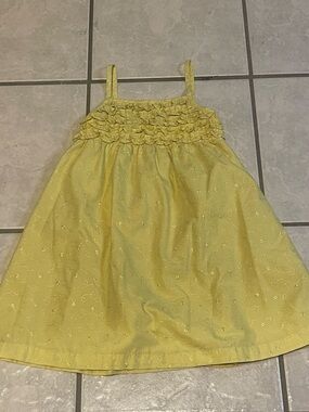 Al & Ray Yellow Girls' Smocked Sundress Size 4‎